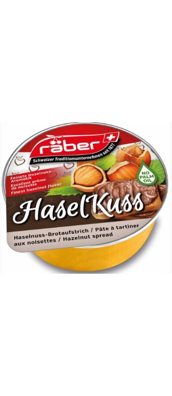 Räber HaselKuss Haselnuss-Brotaufstrich
Crema alla nocciola