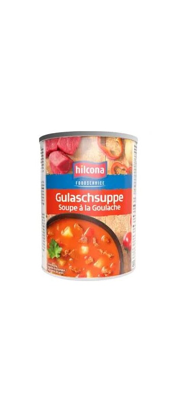 Gulaschsuppe Hilco
Minestra di gulasch Hilco
425 g netto