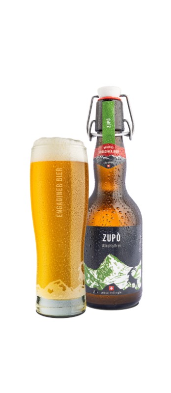 Engadiner ZUPÒ Bier 
ohne Alkohol MW / VAR