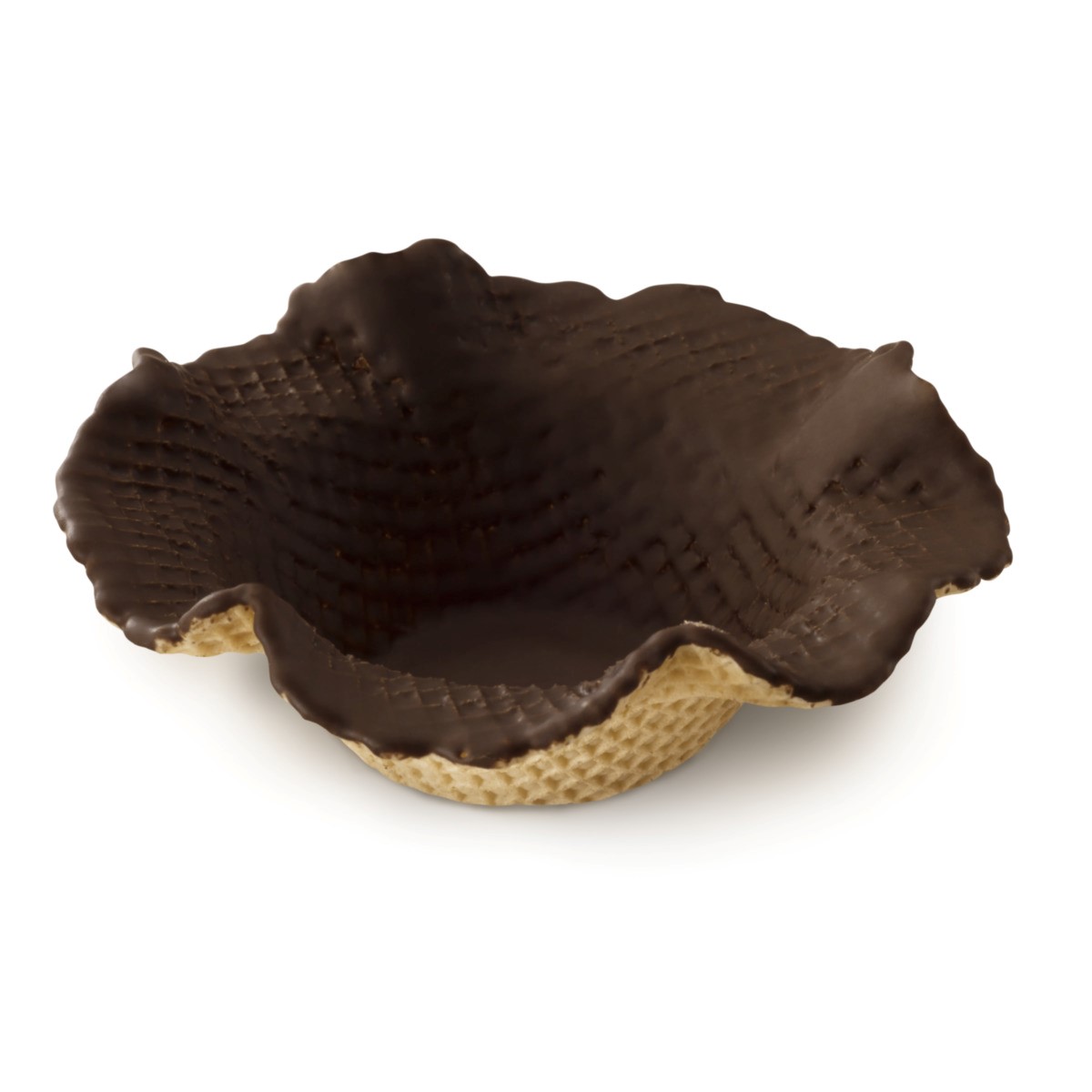 Hug Waffelkörbli mit Cacao-Glasur 8.5 cm
Hug tartelettes al wafer c. glassa al cacao