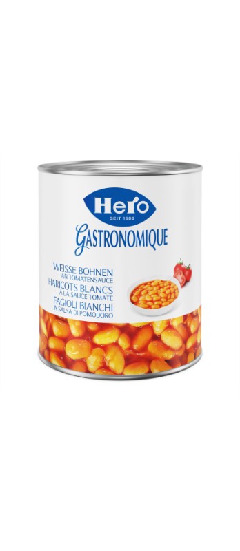 Weisse Bohnen an Tomatensauce Hero
Fagioli bianchi in salsa di pomodoro Hero
