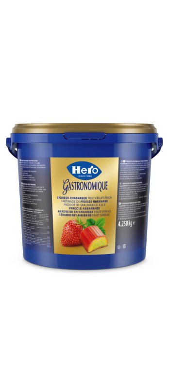 Erdbeer / Rhabarber Konfitüre Hero
Confettura di fragola e rabarbaro Hero