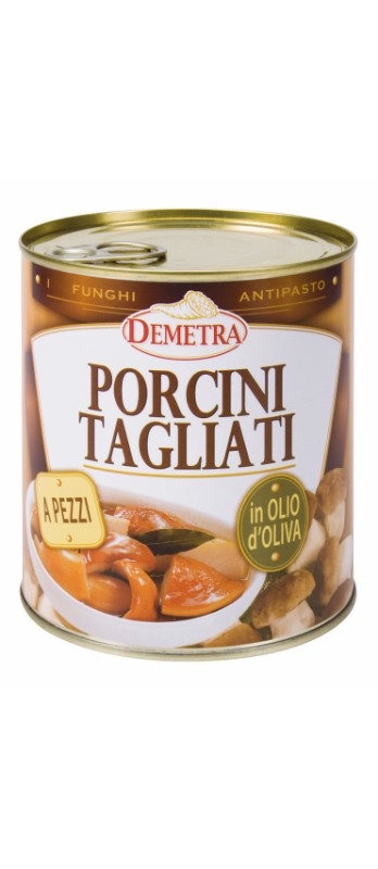 Demetra Steinpilze geschnitten in Olivenöl 
Porcini tagliati in olio d'oliva 