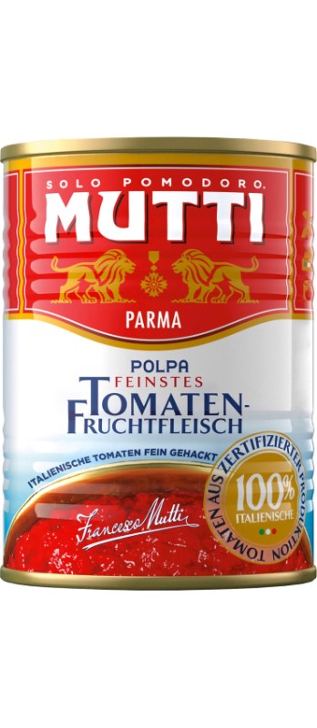 Polpa di pomodoro Mutti, gew./cubetti
