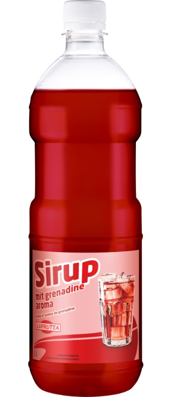 Grenadine Sirup Lufrutta  PET
Sciroppo alla granatina Lufrutta PET