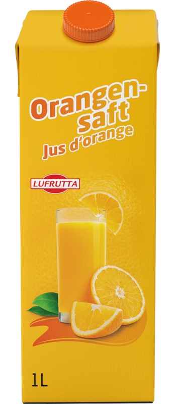 Orangensaft Lufrutta 100 Prozent Tetra
Succo d'arancia Lufrutta 100 Prozent