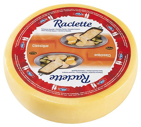 Raclette-Käse rund
Formaggio per raclette rotondo
Kuhmilch pasteurisiert - 48% Fett
Halbhart - Land Schweiz
Aktiv, auf Vorbestellung