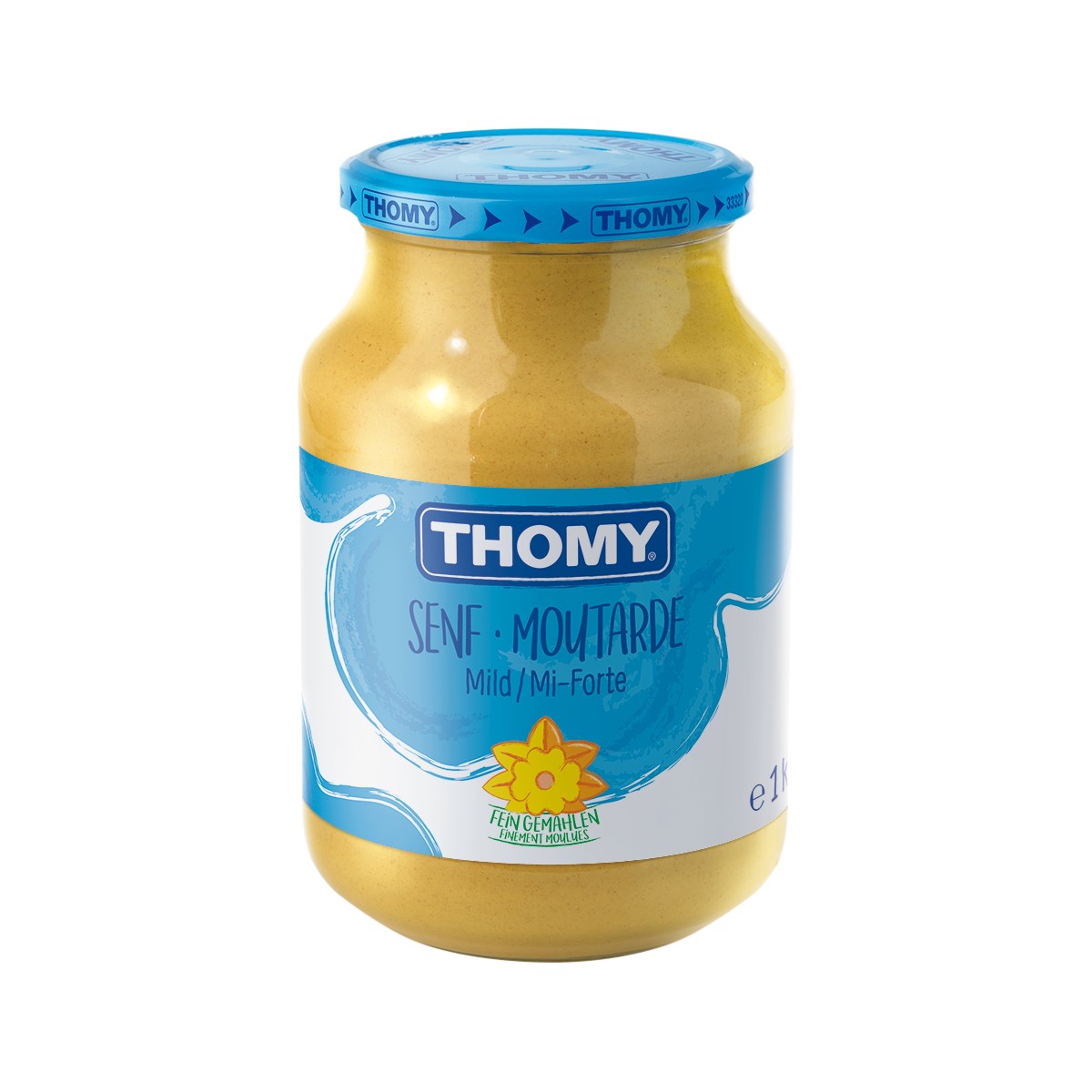 Senf Thomy mild, Glas
Senape dolce Thomy, vaso