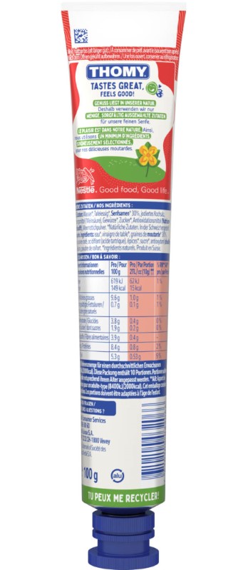 Senf Thomy Meerrettich Rot, Tube
Senape al rafano Thomy, tubo
Aktiv, auf Vorbestellung