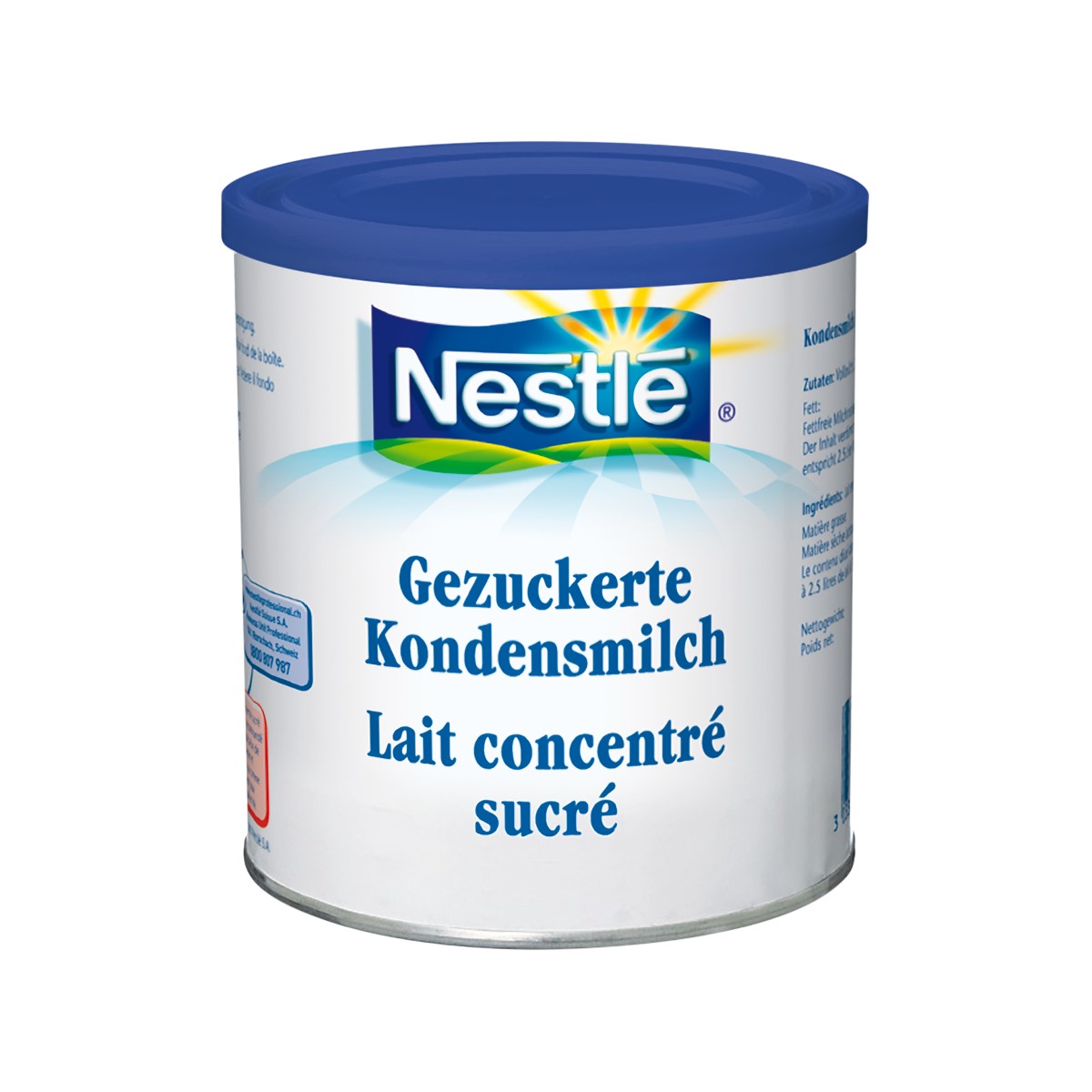 Kondensmilch Nestle gezuckert
Latte condensato zuccherato Nestle
