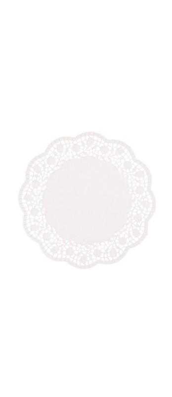 Tortenspitzenpapier rund / weiss, 26 cm
Pizzo per torta di carta rotondo / bianco, 26 cm