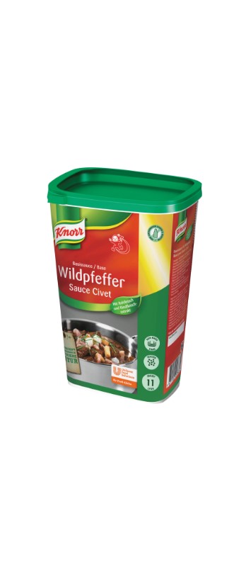 Basis für Wildpfeffer Knorr (Pfeffersauce)
Salsa per selvaggina Knorr