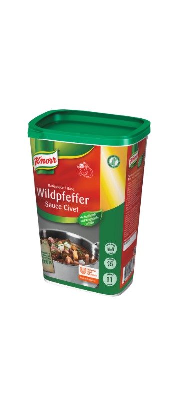 Basis für Wildpfeffer Knorr (Pfeffersauce)
Salsa per selvaggina Knorr