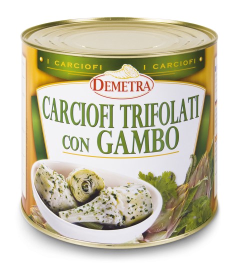 Demetra Artischocken mit Stiel
Carciofi trifolati con gambo