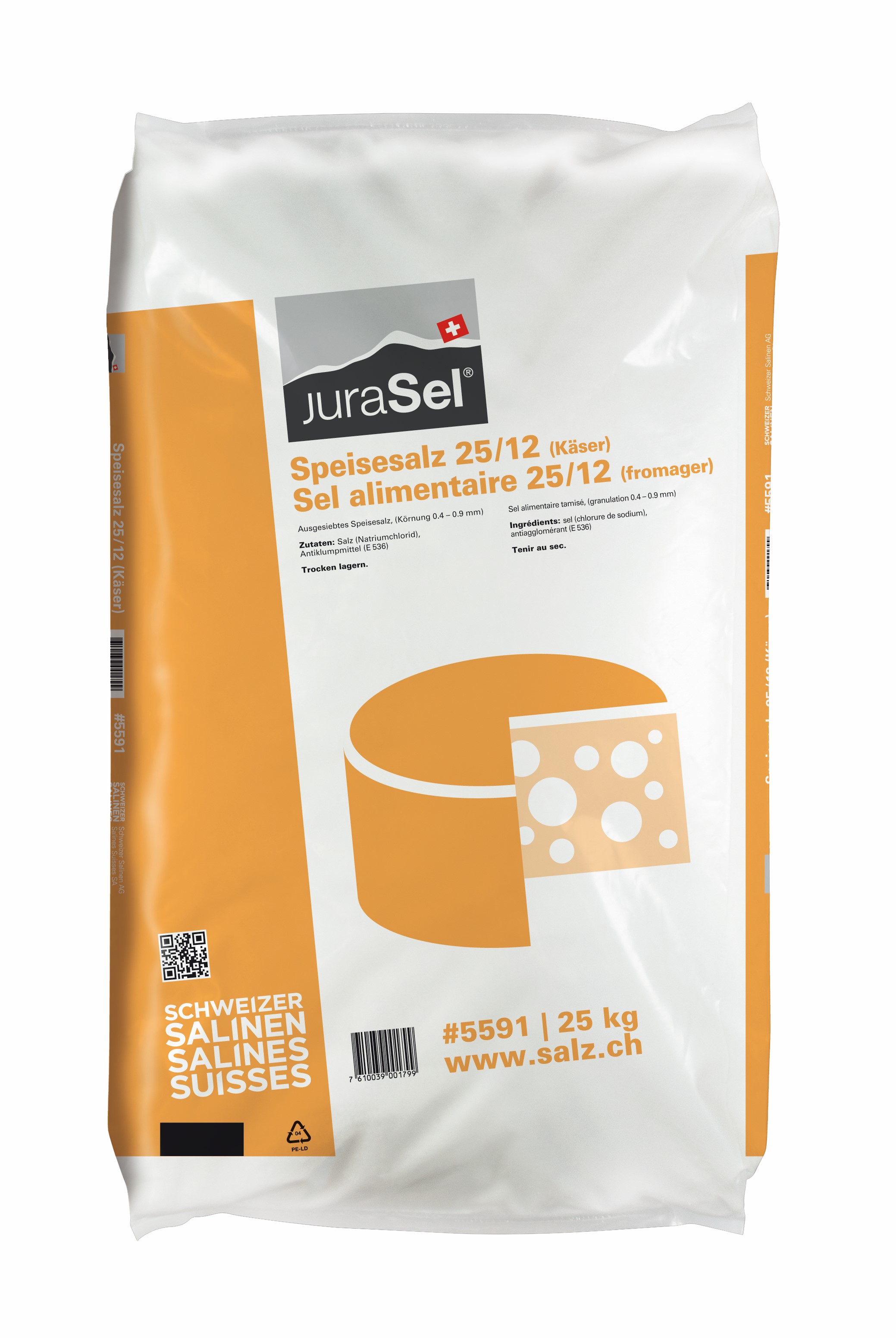 Salz ohne Jod Käser              (25 Kg)
