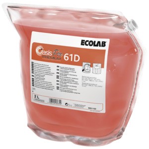 Oasis Pro 61D Premium
Saurer Desinfektionsreiniger
Detergente disinfettante acido

Sicherheitshinweise
www.ch.ecolab.eu/sdb-suche
.