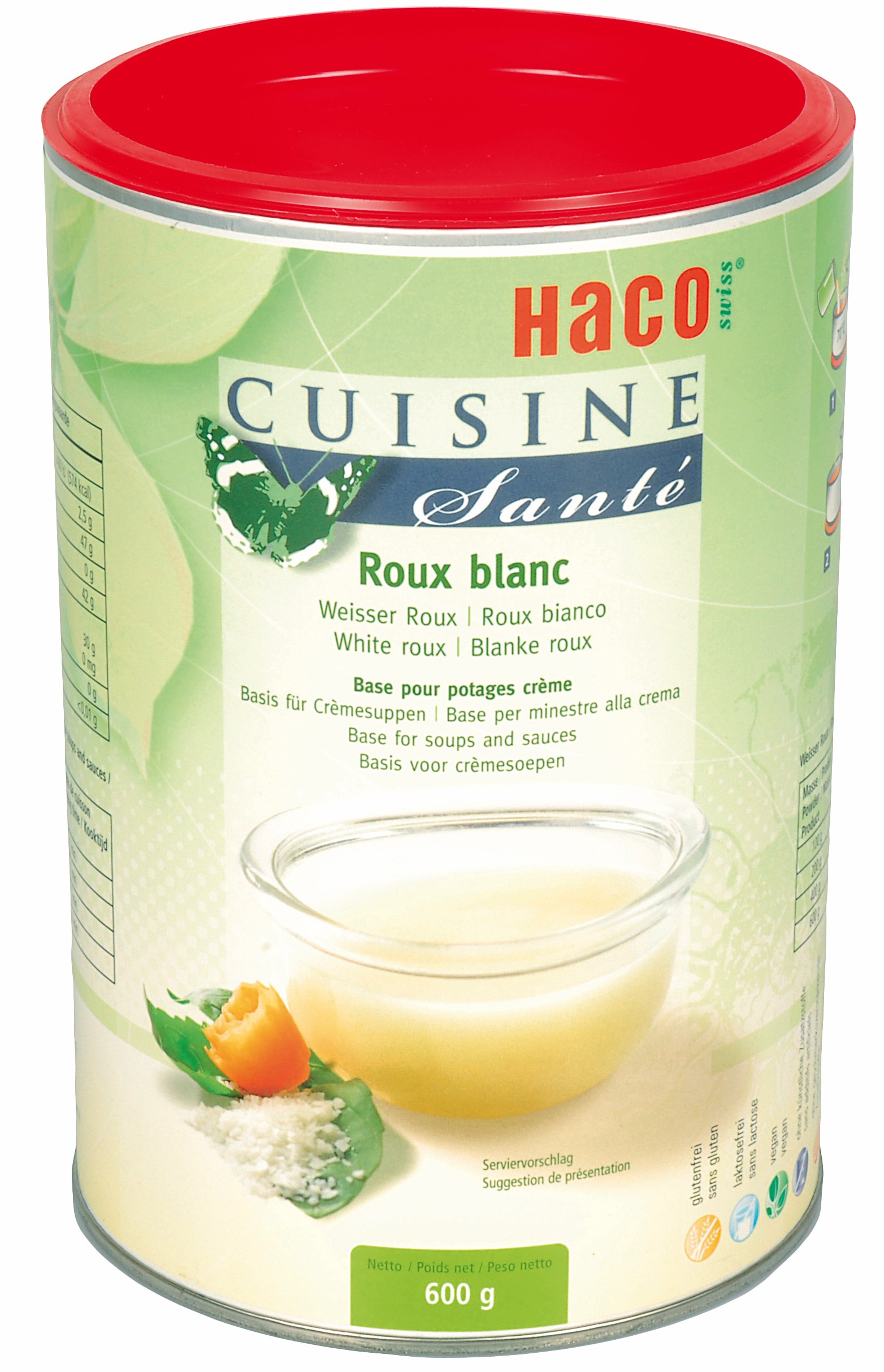 Weisser Roux CS Haco
Roux bianco Haco
glutenfrei