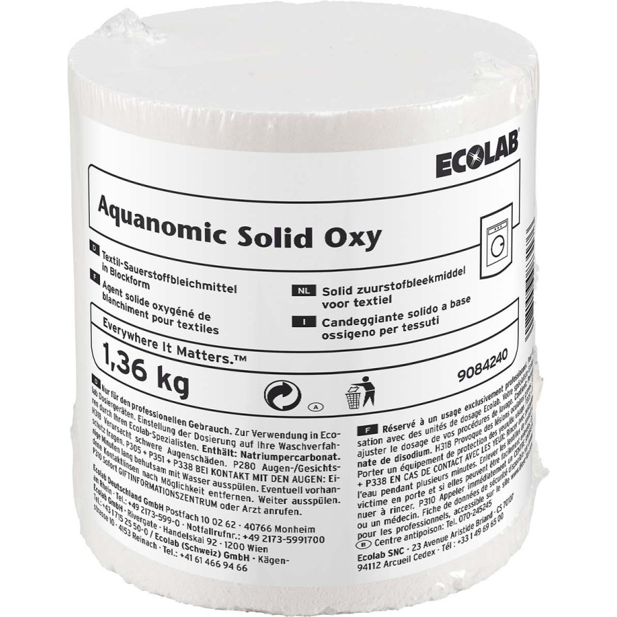 Aquanomic Solid Oxy
Bleichmittel / decolorante

Sicherheitshinweise
www.ch.ecolab.eu/sdb-suche