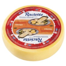 Raclette-Käse rund
Formaggio per raclette rotondo
Kuhmilch pasteurisiert - 48% Fett
Halbhart - Land Schweiz
Aktiv, auf Vorbestellung