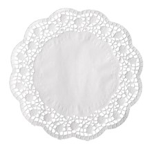Plattenpapier rund / weiss, 19 cm
Pizzo di carta rotondo / bianco, 19 cm