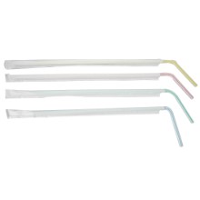Trinkhalme farbig mit Knick, , 24 cm / 5 mm
Cannucce colorate flessibili, 
1520.12383