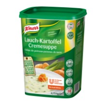 Lauch-Kartoffel Cremesuppe Knorr
Crema al porro e patate Knorr